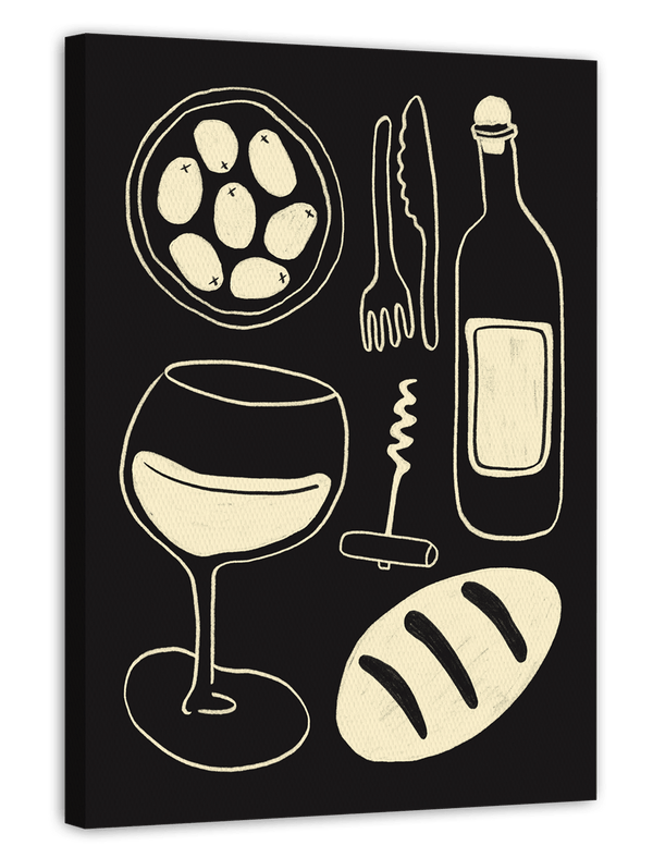 Dinner Date - in Schwarz-Beige