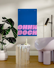 After Hover: Ohhh Doch - Typografie in Blau & Pink
