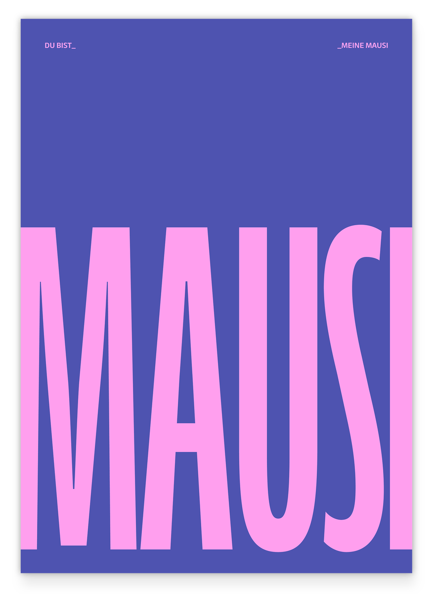 MAUSI - in Pink & Violett