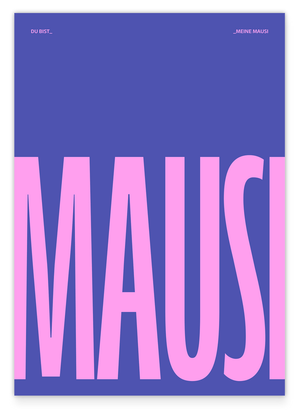 MAUSI - in Pink & Violett