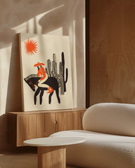 After Hover: Wild West - Cowgirl Illustration