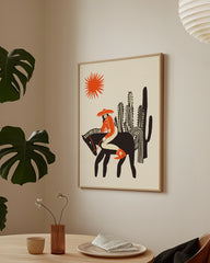 After Hover: Wild West - Cowgirl Illustration