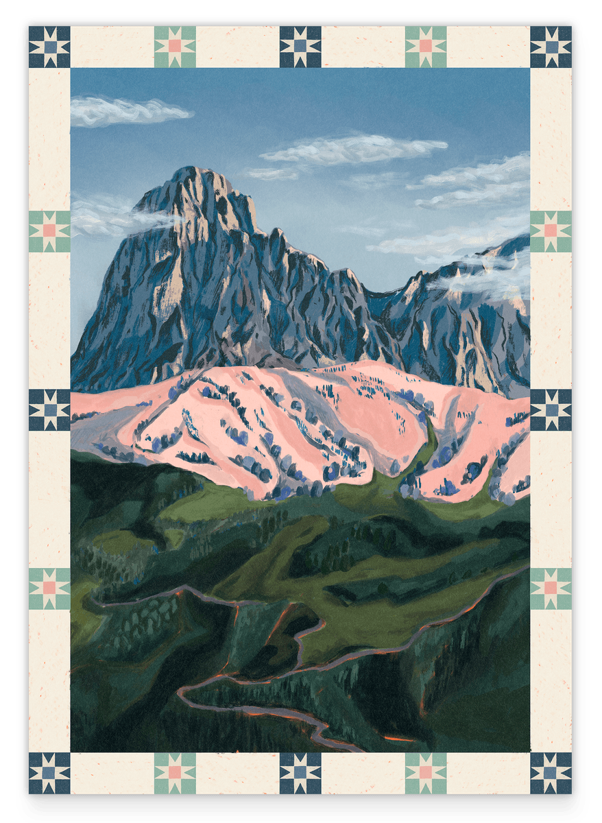 Peaks in Pattern – Berge in Rosa