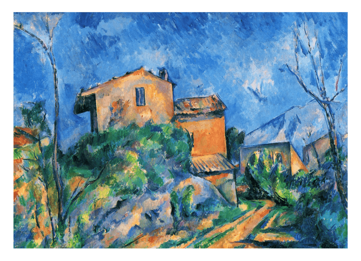 Paul Cézanne - Das Haus Maria am Weg zum Château Noir