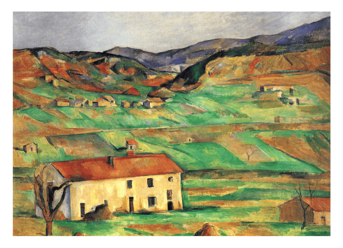 Paul Cézanne - Landschaft mit Haus