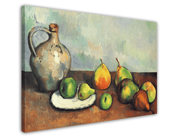 Paul Cézanne - Stillleben, Krug und Früchte