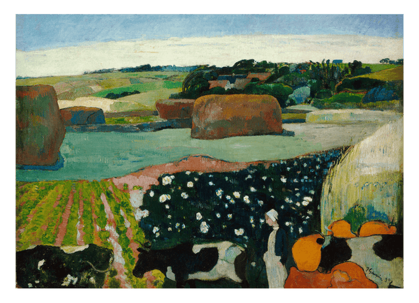 Paul Gauguin - Heuhaufen in der Bretagne
