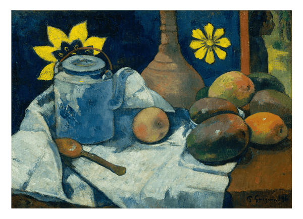 Paul Gauguin - Stillleben mit Tee-Kanne und Früchten