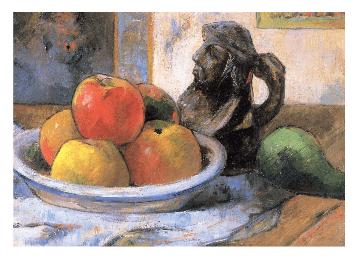 Paul Gauguin - Stillleben mit Äpfeln, Birne und Keramik