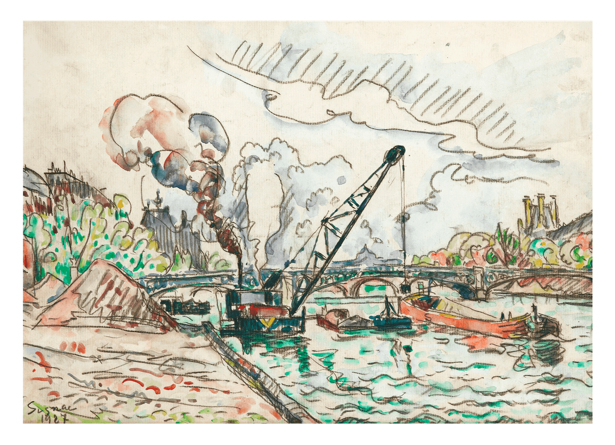 Paul Signac - PARIS, LE PONT DES SAINT-PÈRES