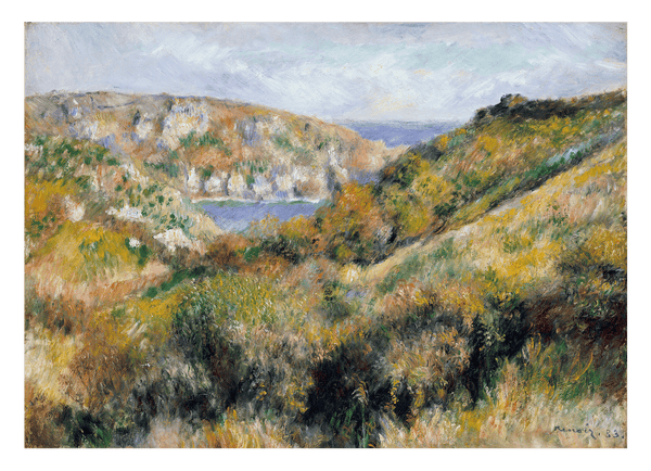 Pierre-Auguste Renoir - Hügel um die Bucht von Moulin Huet