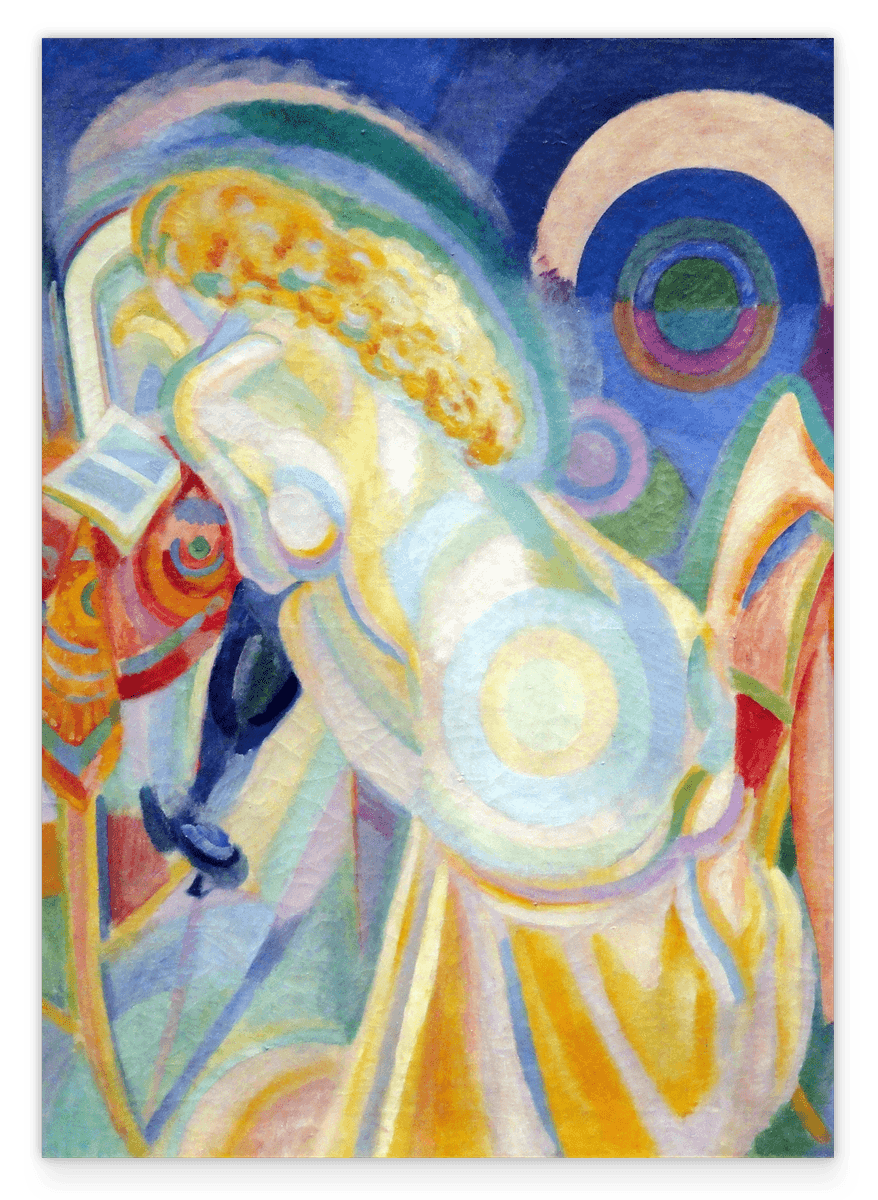 Robert Delaunay - Nakct auf der Toilette