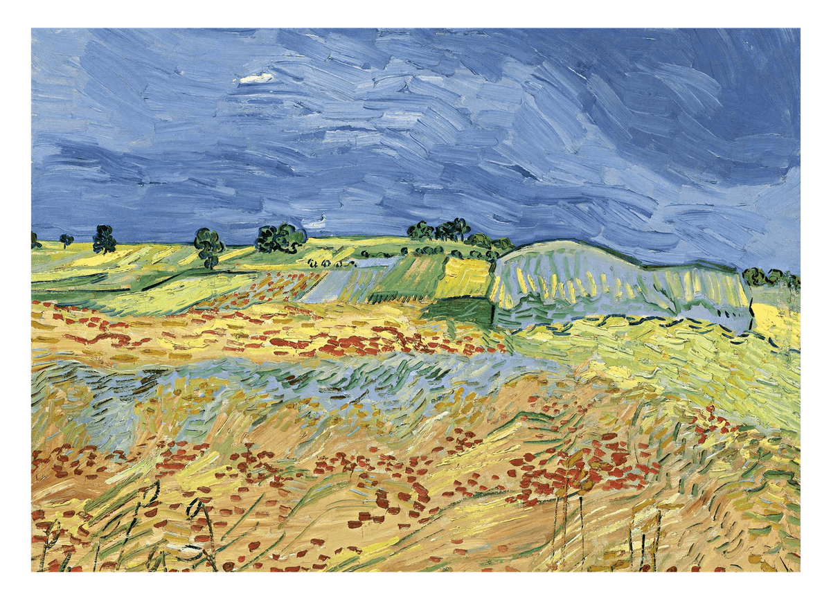 Vincent van Gogh - Weizenfeld mit stürmischem Himmel