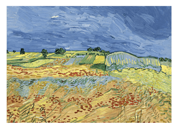 Vincent van Gogh - Weizenfeld mit stürmischem Himmel