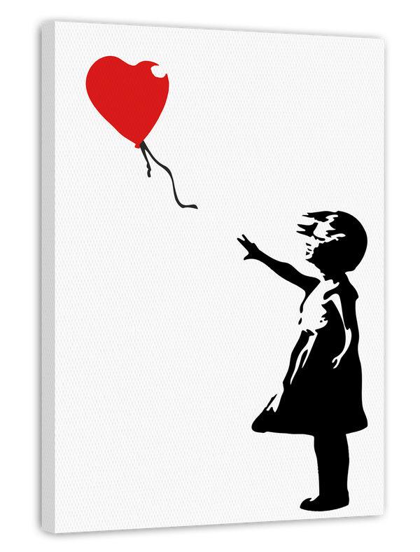 Banksy - Balloon Girl Mädchen mit Luftballon Street Art