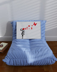 After Hover: Banksy - Banksy Suicide Girl Butterflies Mädchen Schmetterlinge Street Art