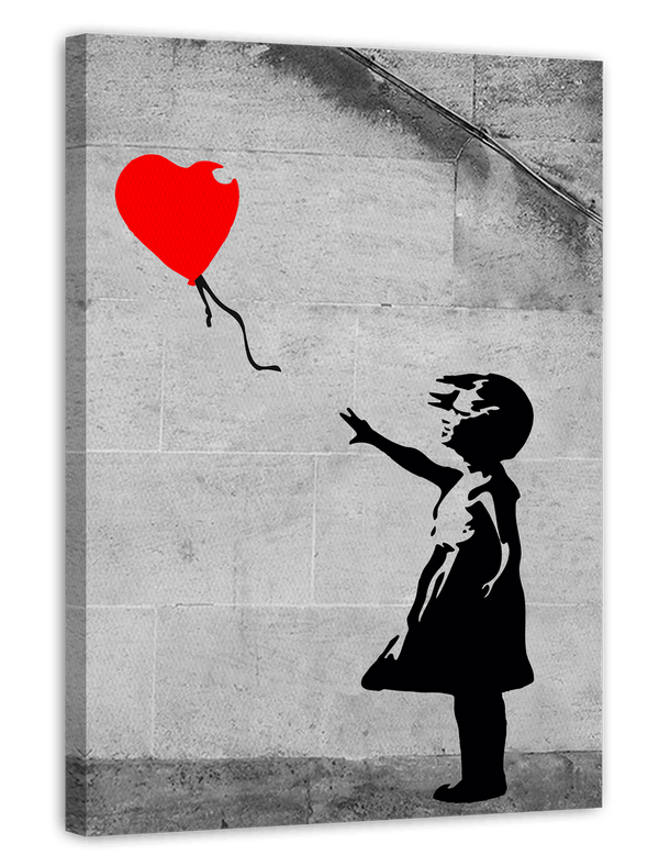 Banksy - Balloon Girl (Mädchen mit Luftballon) Street Art Klassiker