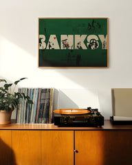After Hover: Banksy - Kollage Balloon Girl Rat Blumenstrauß Putzfrau Rikscha Polizist CCTV Peace Soldaten Eingeborene Aboriginies