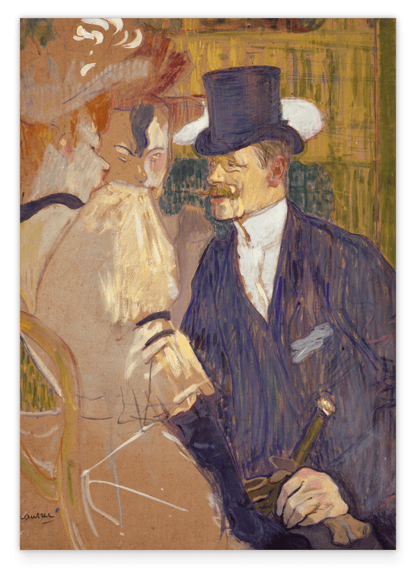 Henri de Toulouse-Lautrec - Der Engländer (William Tom Warrener, 1861-1934) im Moulin Rouge