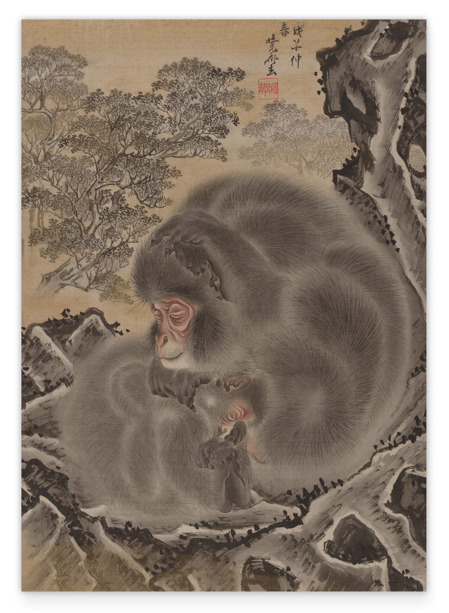Kawanabe Kyōsai (Japanisch, 1831-1889) - Affen