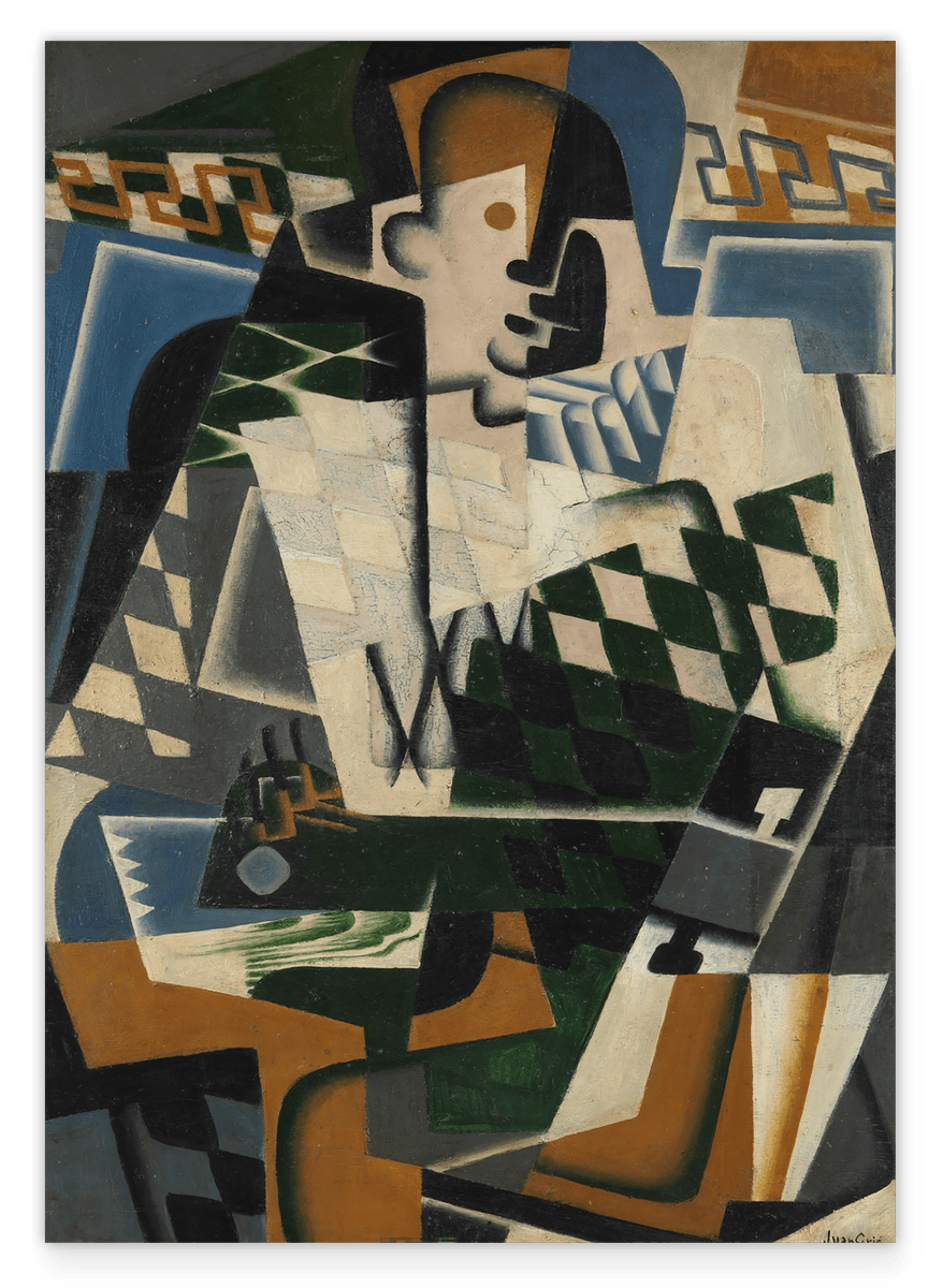 Juan Gris - Harlekin mit einer Gitarre