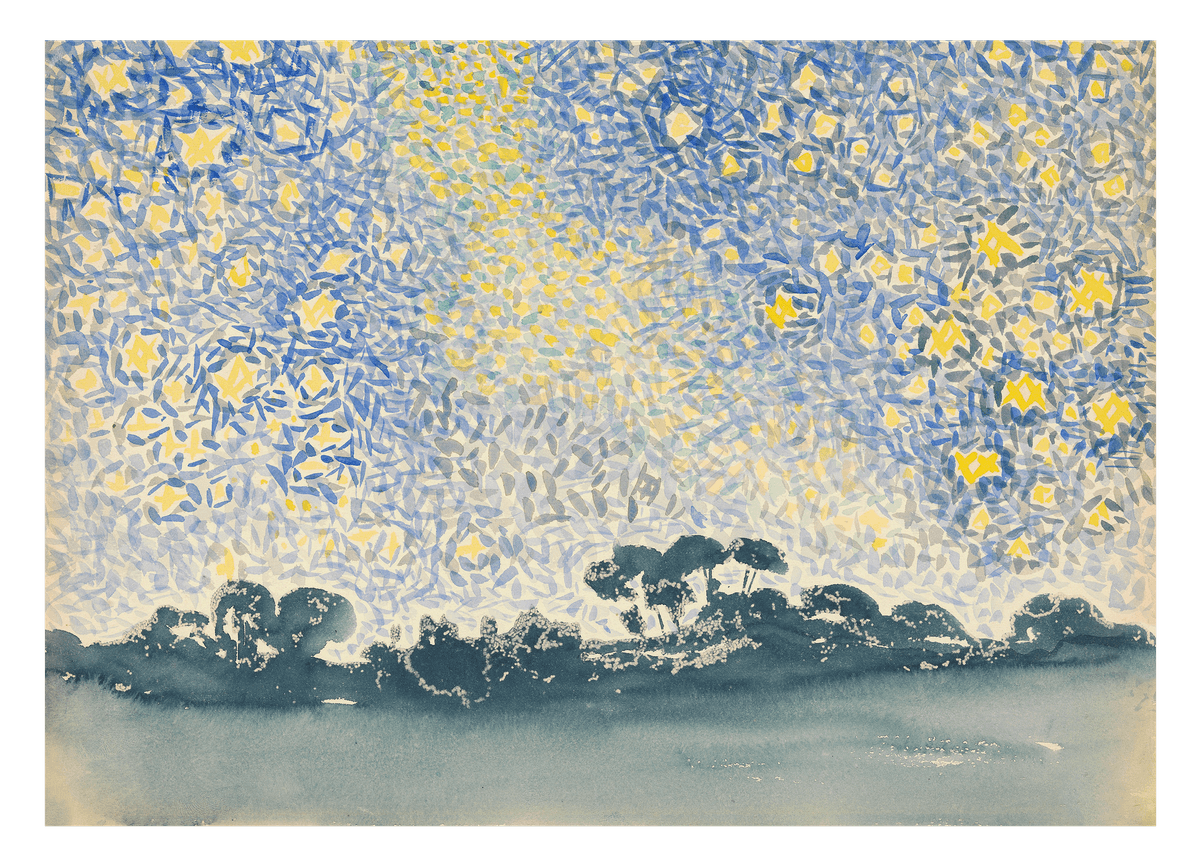 Henri-Edmond-Kreuz - Landschaft mit Sternen
