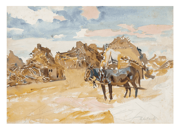 John Singer Sargent - Maultiere und Ruinen