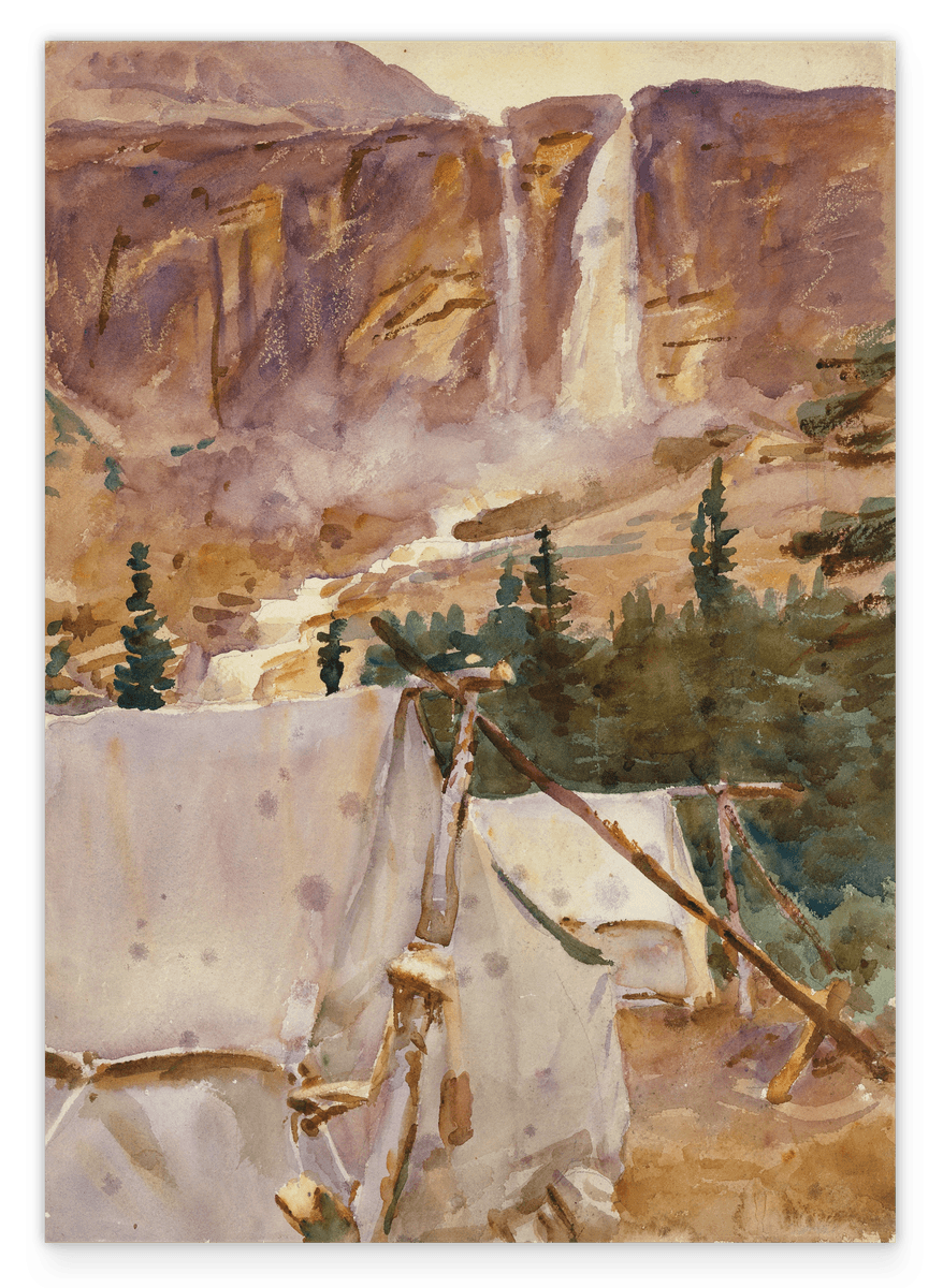 John Singer Sargent - Camp und Wasserfall