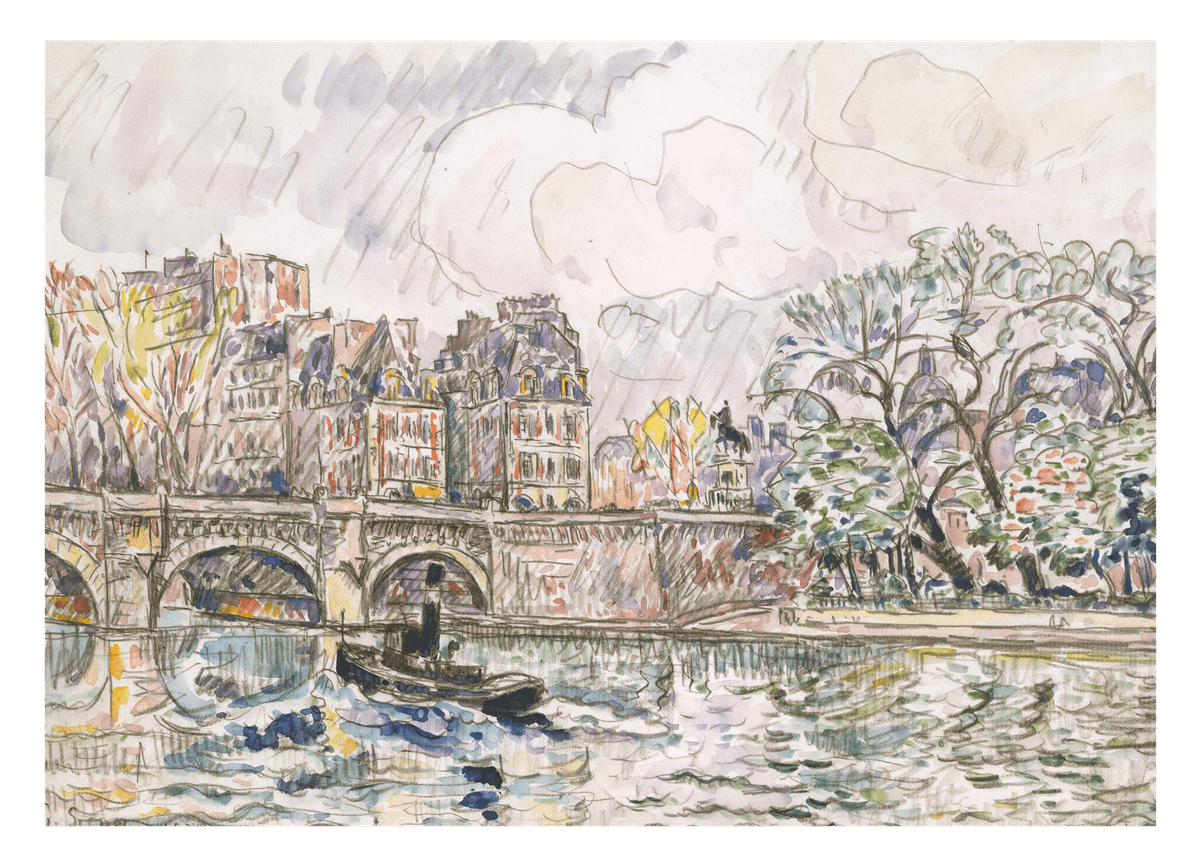Paul Signac - Paris: Le Place Dauphine