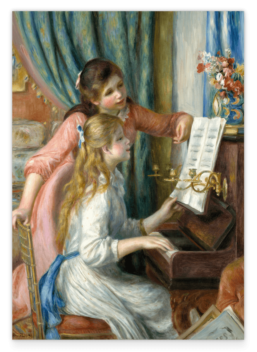 Auguste Renoir - Zwei junge Mädchen am Klavier