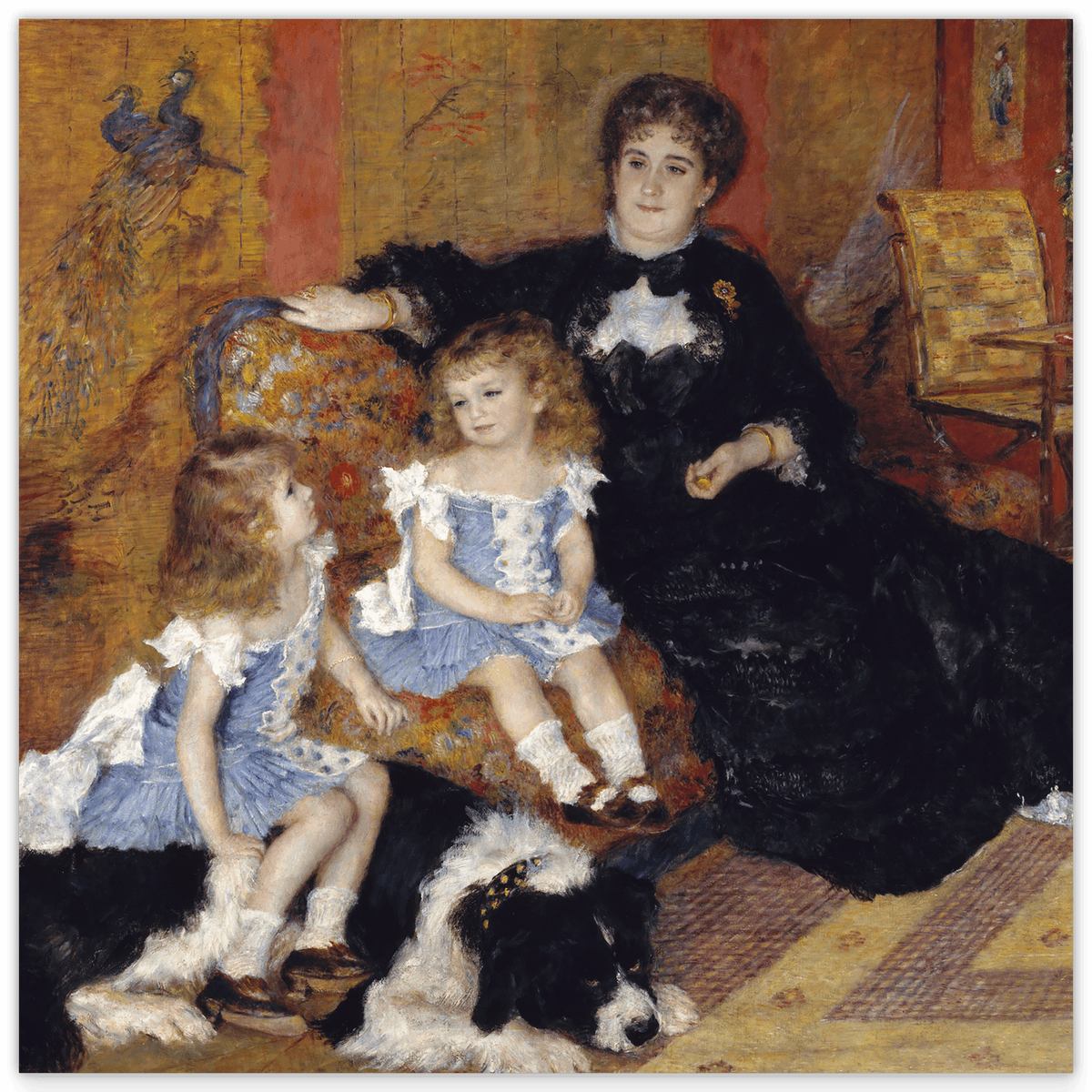 Auguste Renoir - Madame Georges Charpentier (Marguerite-Louise Lemonnier, 1848-1904) und ihre Kinder, Georgette-Berthe (1872-1945) und Paul-Émile-Charles (1875-1895)