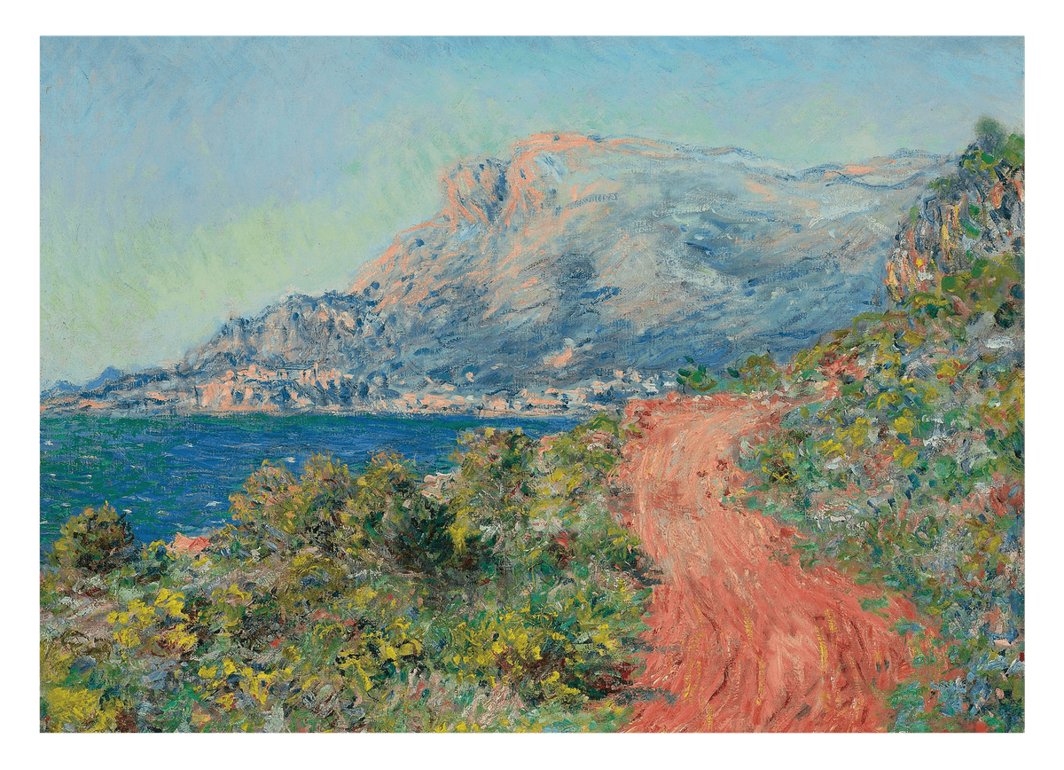 Claude Monet - Die rote Straße in der Nähe von Menton
