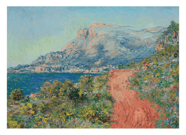 Claude Monet - Die rote Straße in der Nähe von Menton