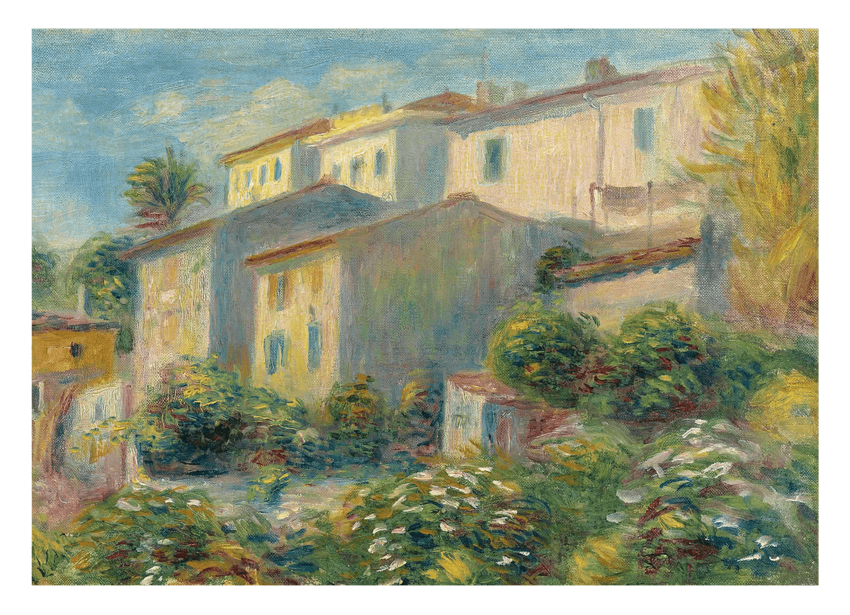 Pierre Auguste Renoir - Blick auf die Post in Cagnes