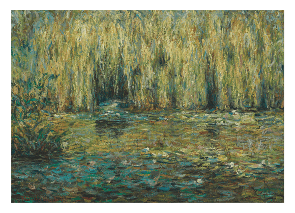 Blanche Hoschedé Monet - Weiden auf dem Teich von Giverny