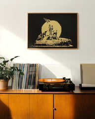 After Hover: Amerika USA, Street-Art Banksy - Moderner Kunstdruck - Perfekt als Geschenk, Wohnzimmer, Inneneinrichtung Deko