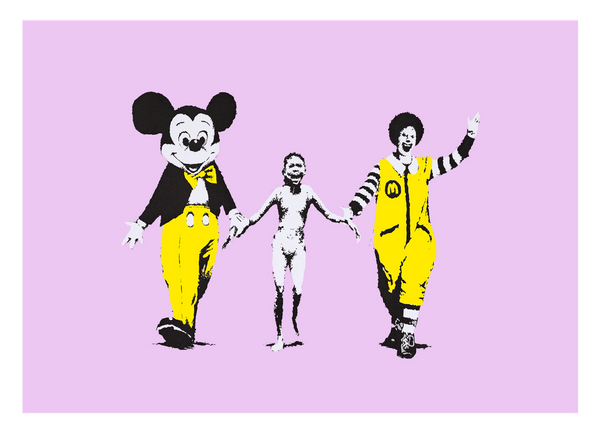 Banksy Pop-Art Street-Art - Moderner Kunstdruck Klein bis Groß XXL - Geschenk Wohnzimmer, Schlafzimmer
