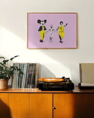 After Hover: Banksy Pop-Art Street-Art - Moderner Kunstdruck Klein bis Groß XXL - Geschenk Wohnzimmer, Schlafzimmer