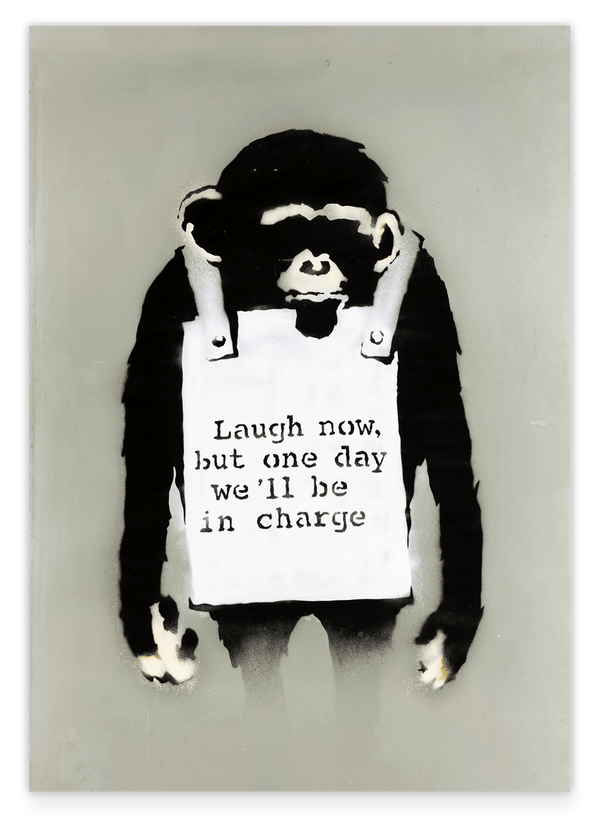 Sozialkritik Street-Art Banksy - Moderner Kunstdruck Klein bis Groß XXL - Perfekte als Geschenk, Wohnzimmer, Inneneinrichtung Deko