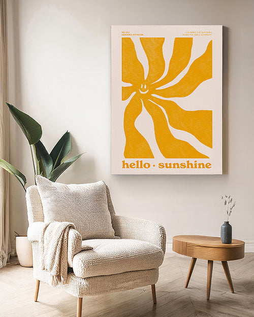 Leinwandbild Sommer Sunshine Typografie