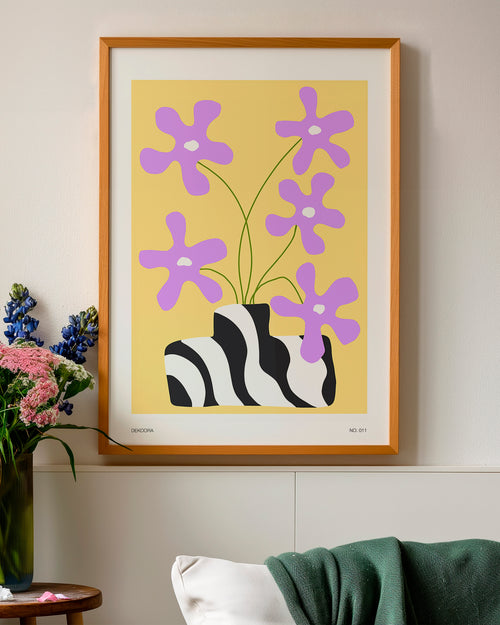 Poster Fruhling Abstrakte Blumen