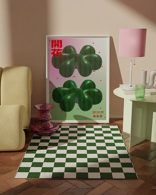 Y2K-Poster-3D-Art-japanische-Schriftzeichen-kaufen