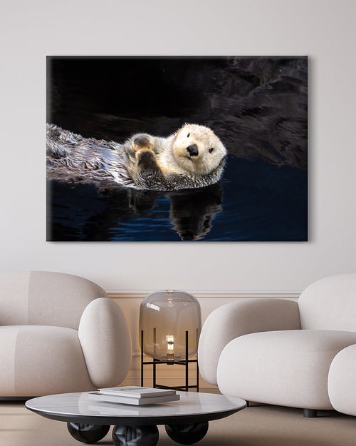 tier-wandbilder-suesses-otter-tiermotive-online-kaufen