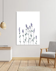 After Hover: Minimalistische Zeichnung - Lavendel