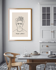 After Hover: Illusatrion von Frida Kahlo I