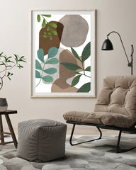 After Hover: Hommage an die Natur - Abstrakte Formen und Blätter